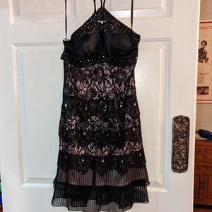 Sue Wong Nocturne Beaded Strapless Cocktail Dress Size: 10